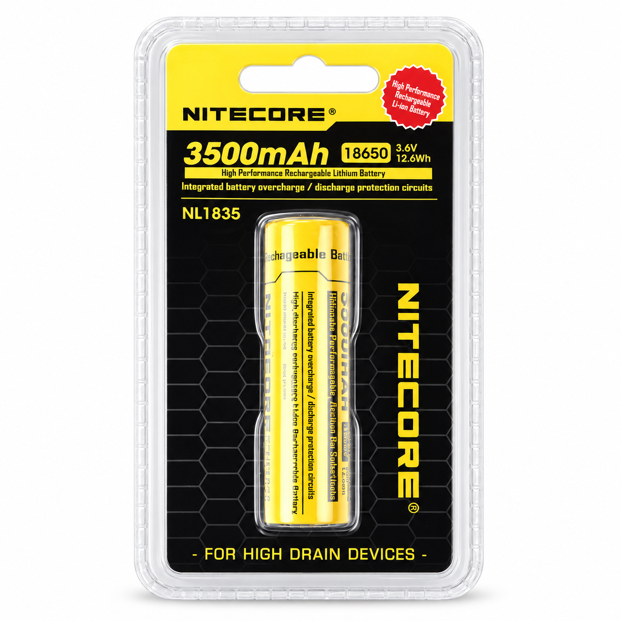 NITECORE 18650 3500mAh Rechargeable Battery