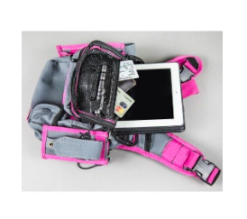 bushveldt first responder bag 2.0 grey with pink