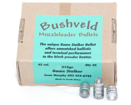 bushveldt gamestalker bullets .45 caliber 315gr