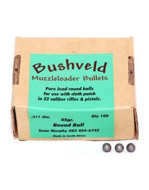 bushveldt muzzleloader round balls .311 dia. 45gr