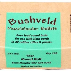 bushveldt muzzleloader round balls .311 dia. 45gr