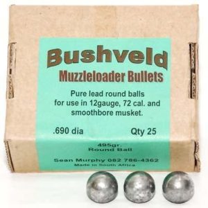 bushveldt muzzleloader round balls .690 dia. 495gr