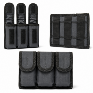 Bushveldt Triple Pistol Mag-Utility Pouch BLACK