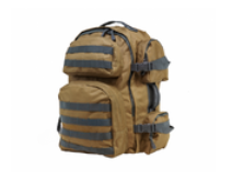 tactical backpack tan w/grey trim
