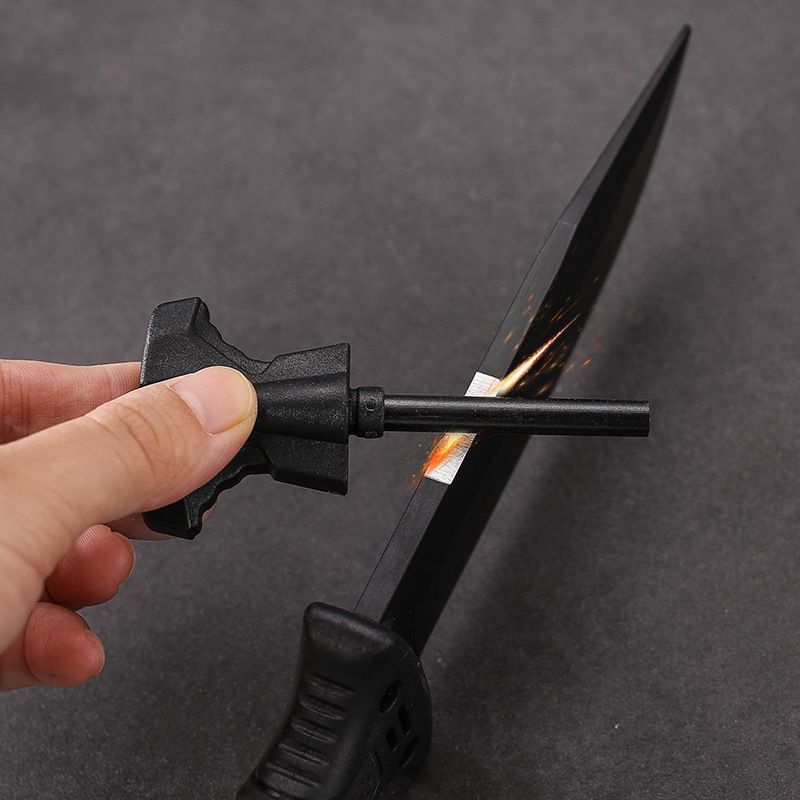 bushveldt fixed blade with sheath: black