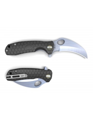 honey badger claw medium black serrated edge