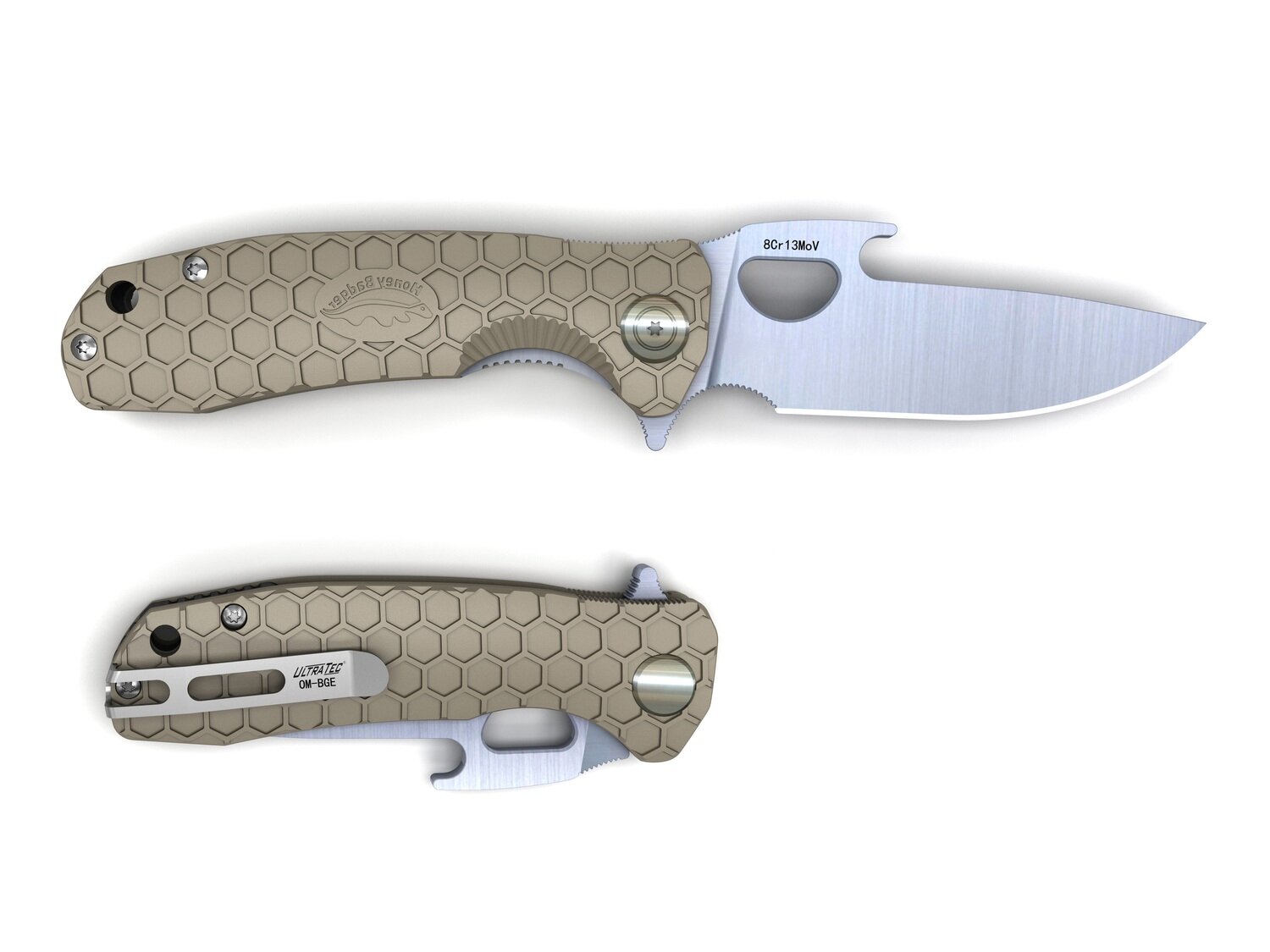 honey badger opener large tan