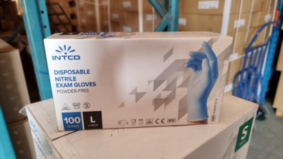 intco nitrile gloves medium