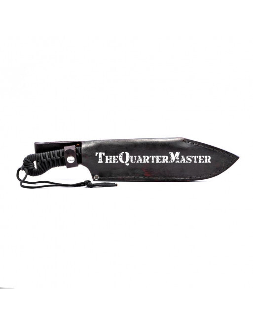 rutherford forge bush knife: black sheath, black