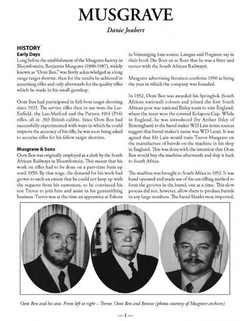book: firearms developed & manufactured in southern africa 1st impression
