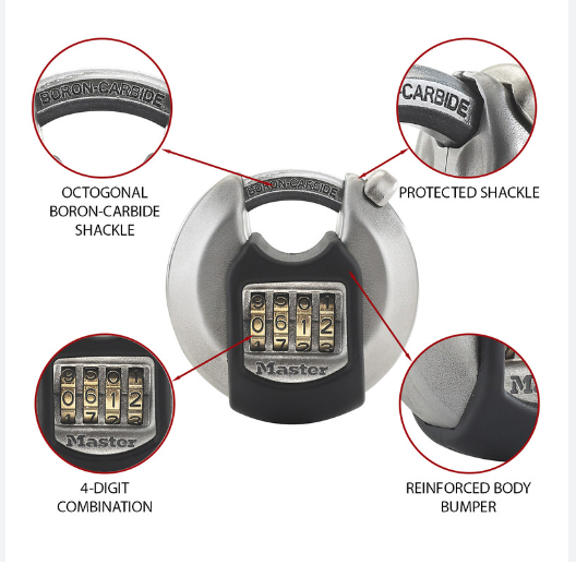 master lock excel 70mm disc combi