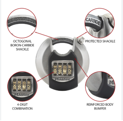 master lock excel 70mm disc combi