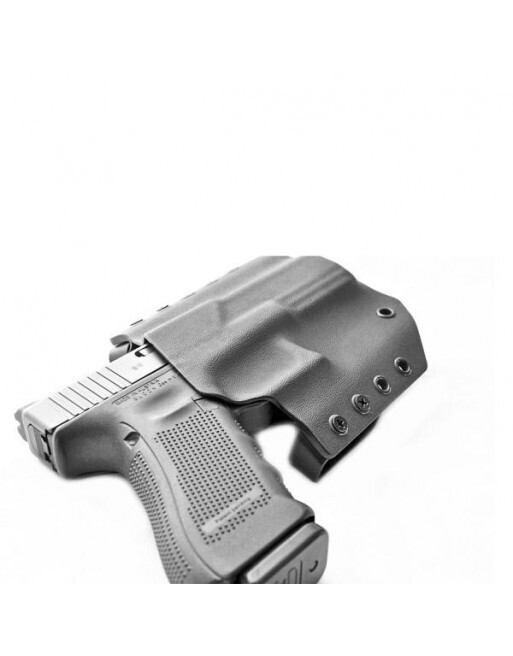 daniels holsters owb glock 19/23 right hand. urban grey
