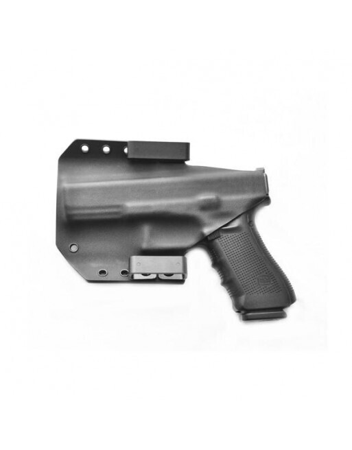 daniels holsters owb glock 19/23 right hand. urban grey