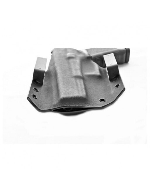 daniels holsters owb glock 19/23 right hand. urban grey