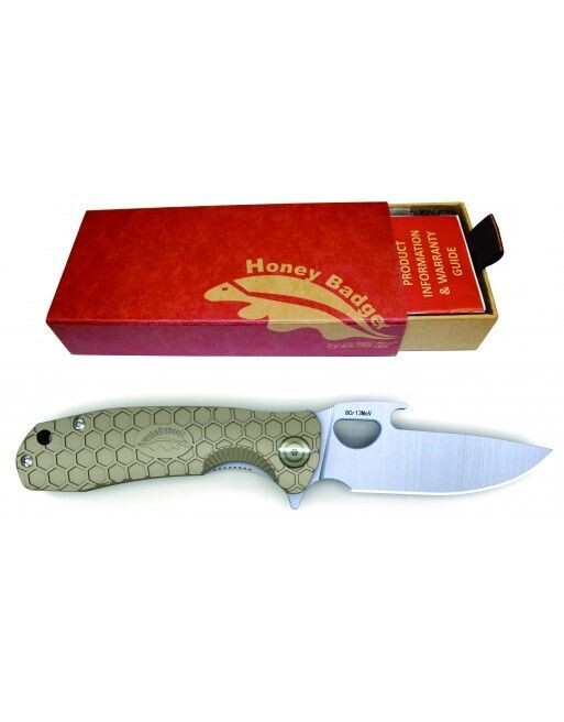 honey badger opener large tan