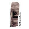 left hand universal field holster with cover flap: brown fde