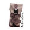 left hand universal field holster with cover flap: brown fde