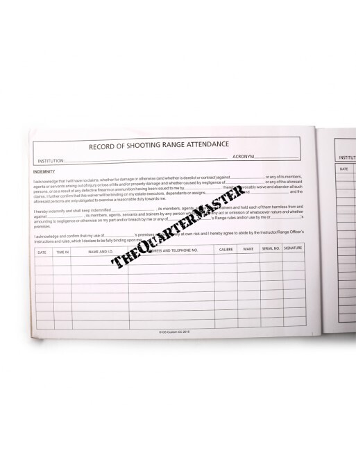 range attendance register book