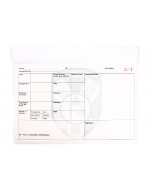sports adventure shooting log book