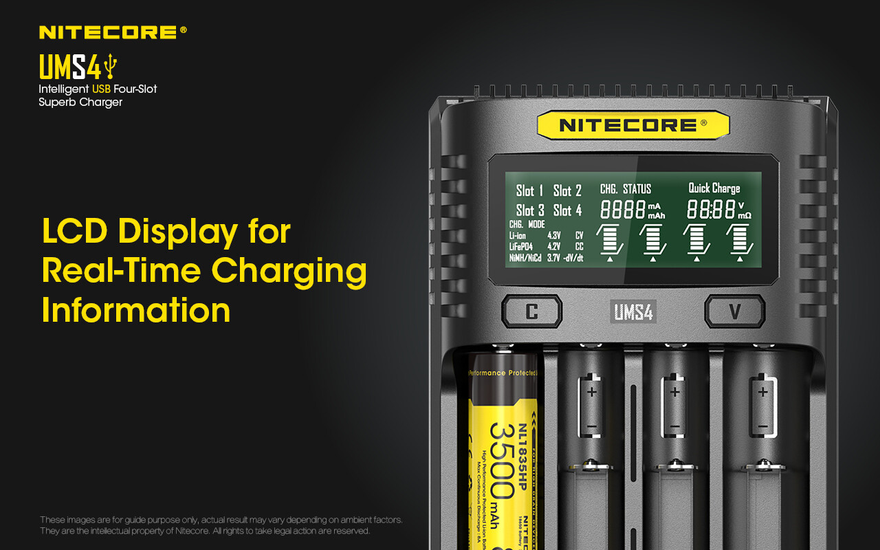 nitecore ums4 charger