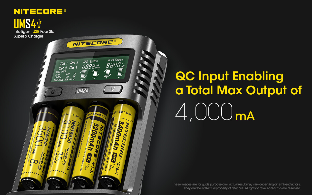 nitecore ums4 charger