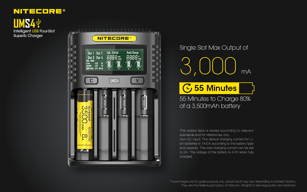 nitecore ums4 charger