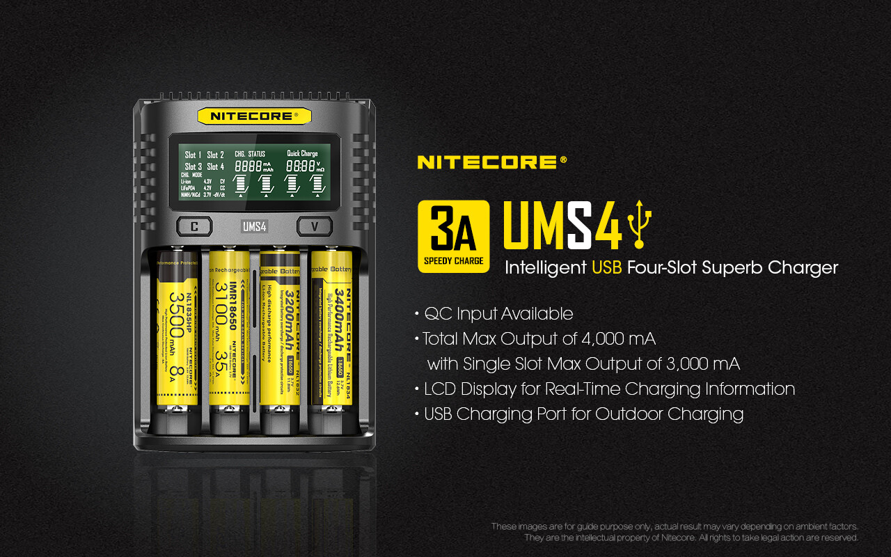 nitecore ums4 charger