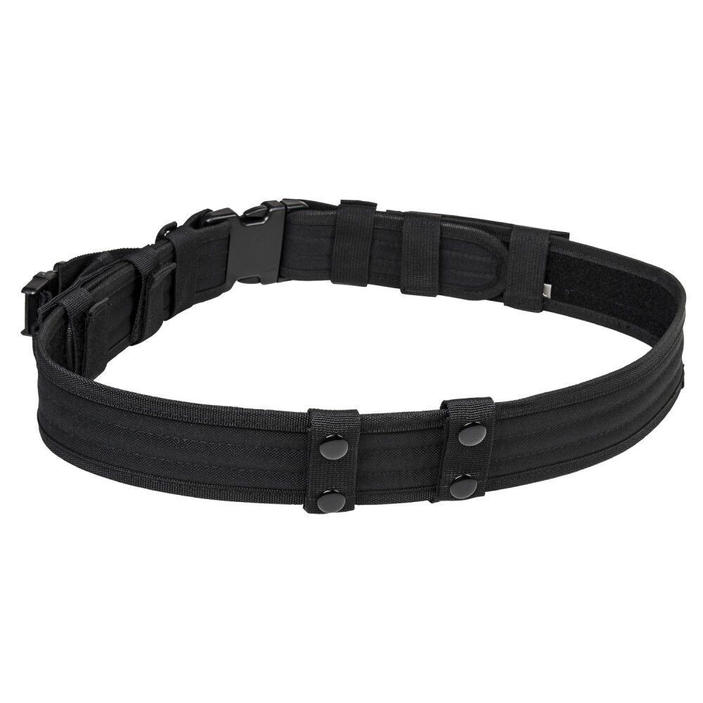 tactical belt w/two pouches black