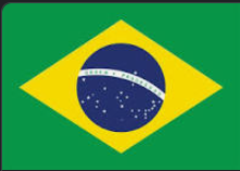 brazil flag 40x60 mm with velcro