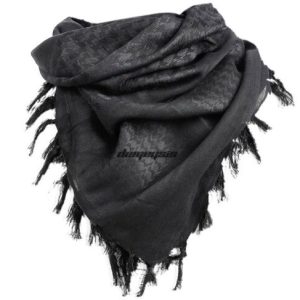 shemagh head scarf: black