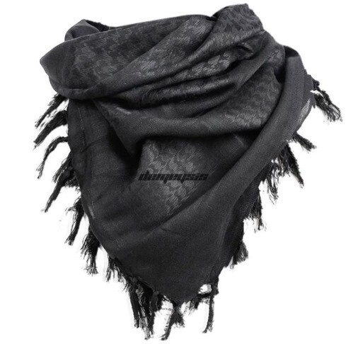 shemagh head scarf: black