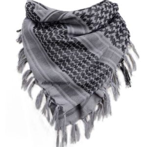 shemagh head scarf: grey