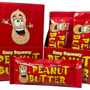 eezy squeezy smooth peanut butter sachetc 15