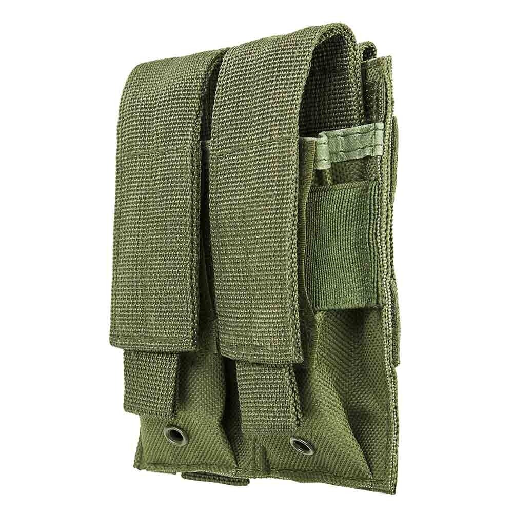 small double pouch green