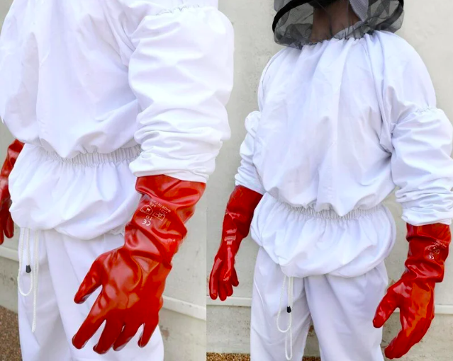 beekeeper suit: hood, veil, jacket, trousers and gloves xxl