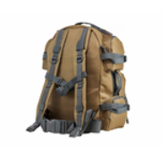 tactical backpack tan w/grey trim