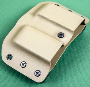 1834 glock owb double vertical mag carrier green