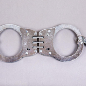 handcuff: hinged chromed