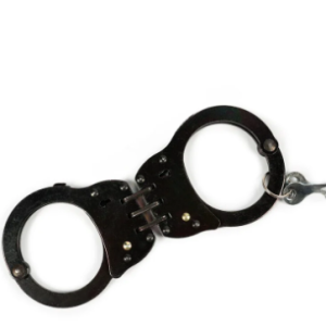 handcuff: hinged black oxide