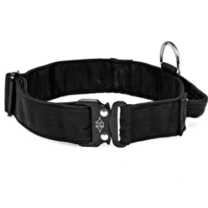 canine 50mm web collar with handle: large
