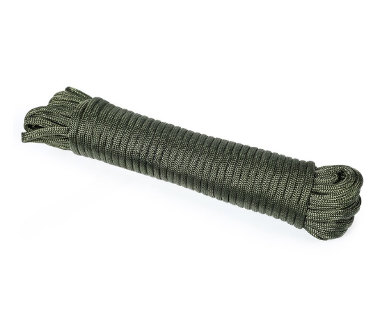 550 paracord 15m military green