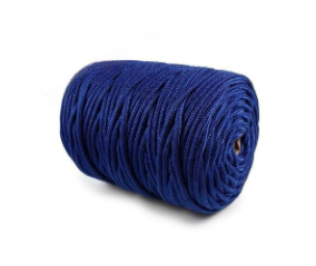 pp round braid 5mm x 100m navy blue