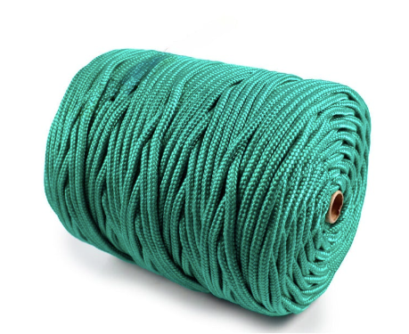 pp round braid 5mm x 100m emerald green