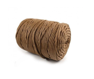 pp round braid 5mm x 100m beige