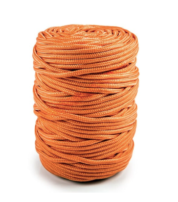 pp round braid 5mm x 100m orange