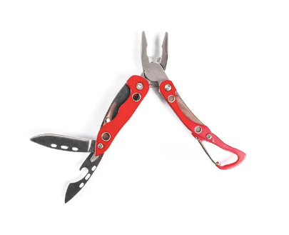 enlan 7 function carabiner multi tool red