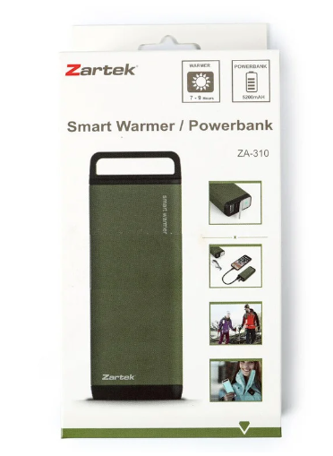 zartek smart warmer power bank