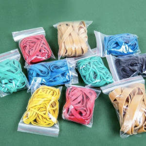 bands of rubbers: assorted colour & size rubber bands