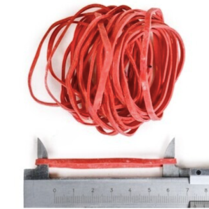 elastic / rubber bands size 32 red